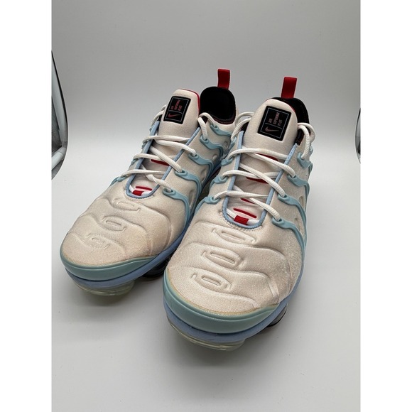 Nike Air VaporMax Plus Chicago White Red Blue Men's Size 10 Used 0067 - Picture 12 of 12